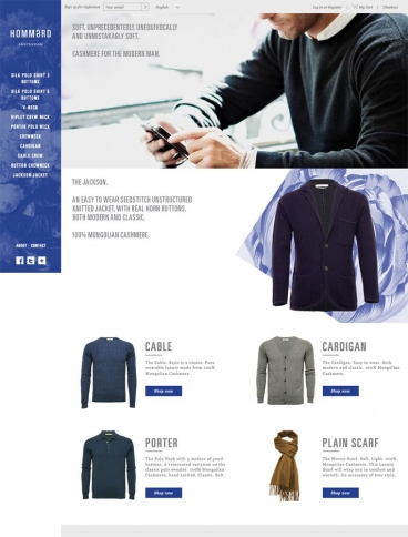 eCommerce website: Hommard