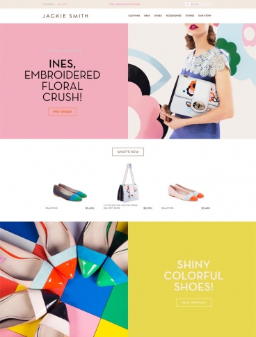 eCommerce website: Jackie Smith