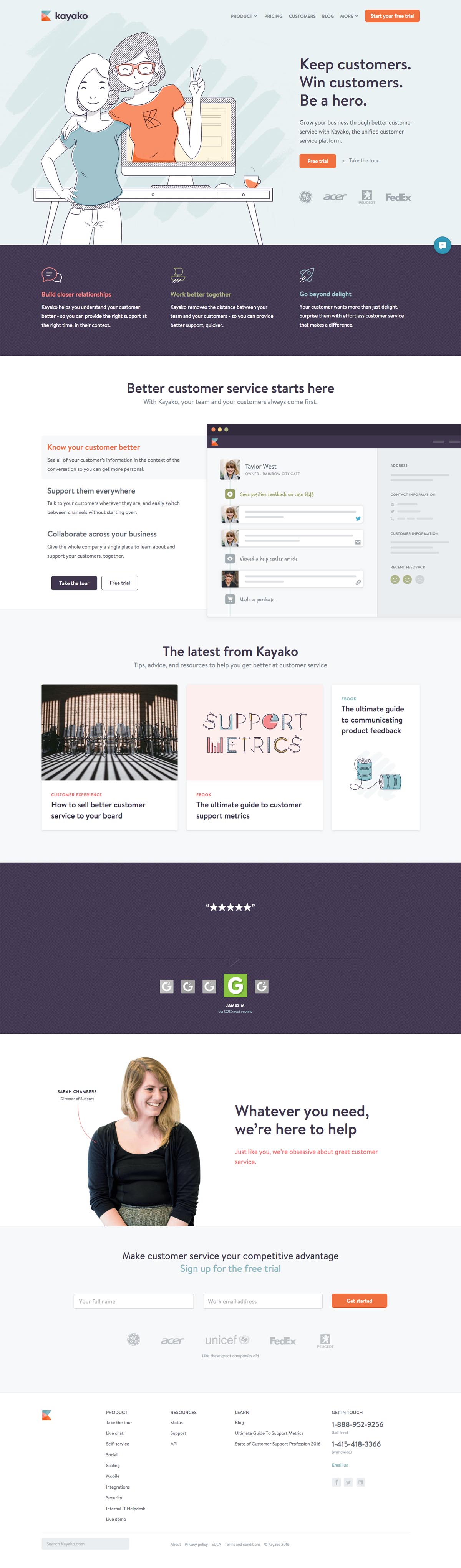 eCommerce website: Kayako