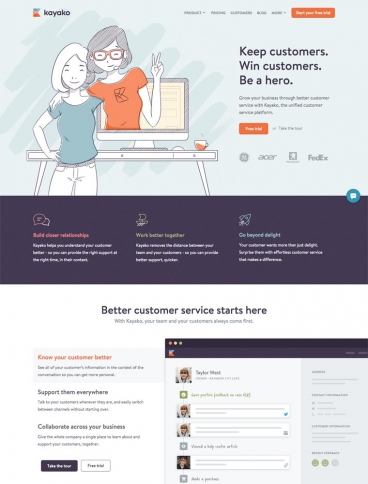 eCommerce website: Kayako