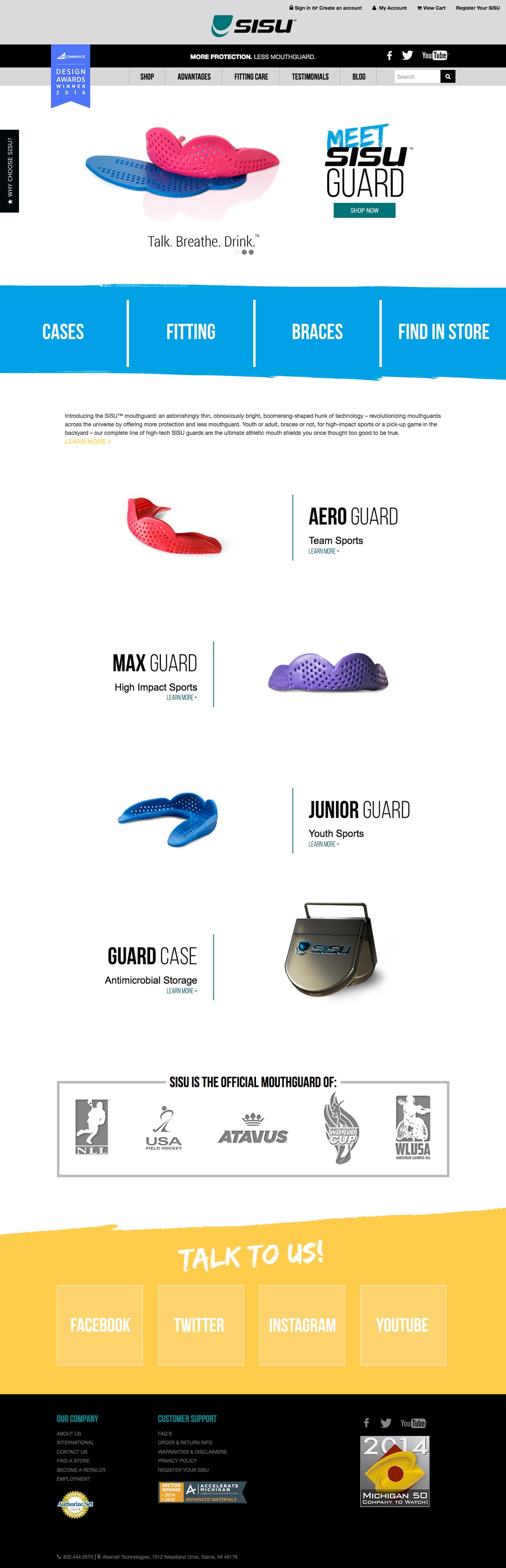 eCommerce website: SISU