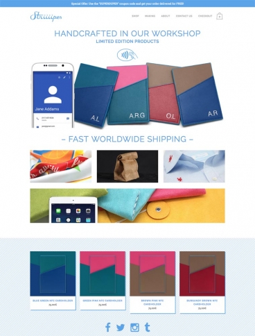 eCommerce website: Striiiipes