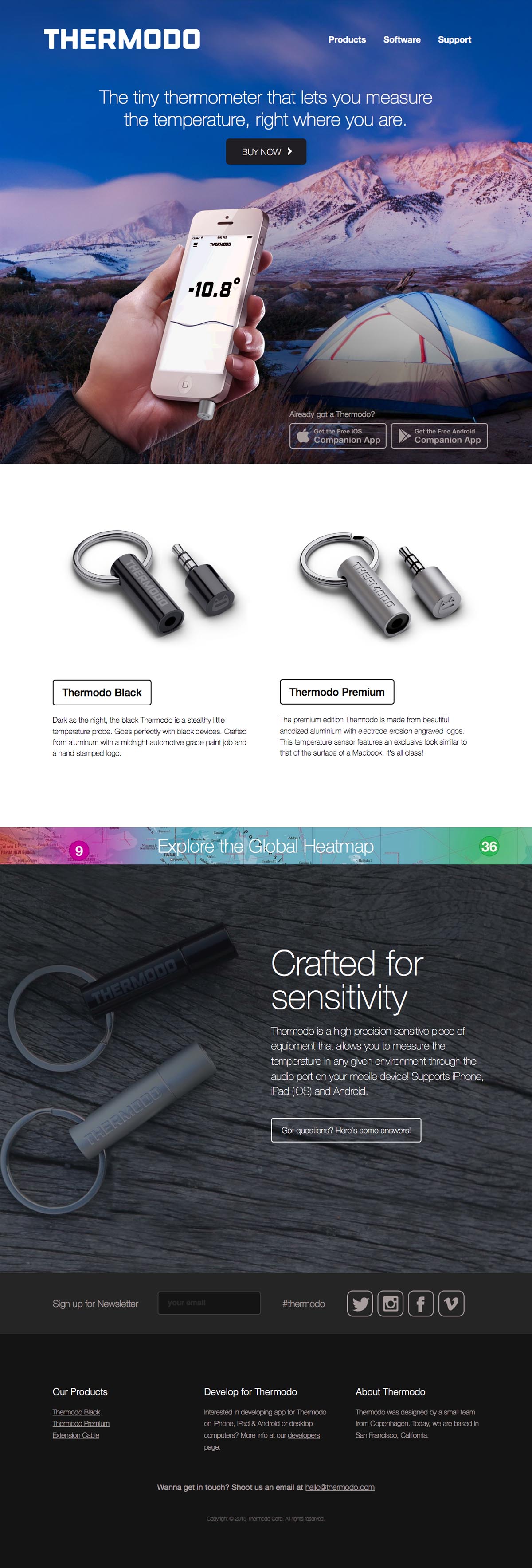 eCommerce website: Thermodo