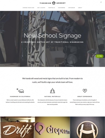 eCommerce website: Tinkering Monkey