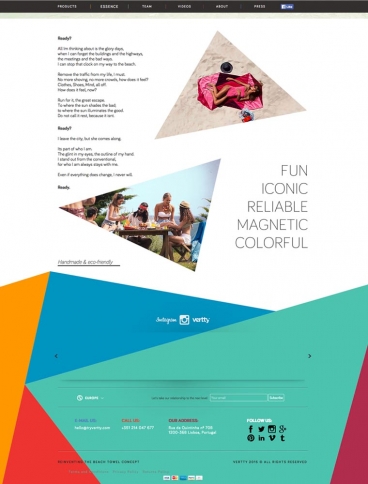 eCommerce website: Vertty