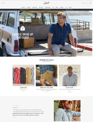 eCommerce website: Grayers