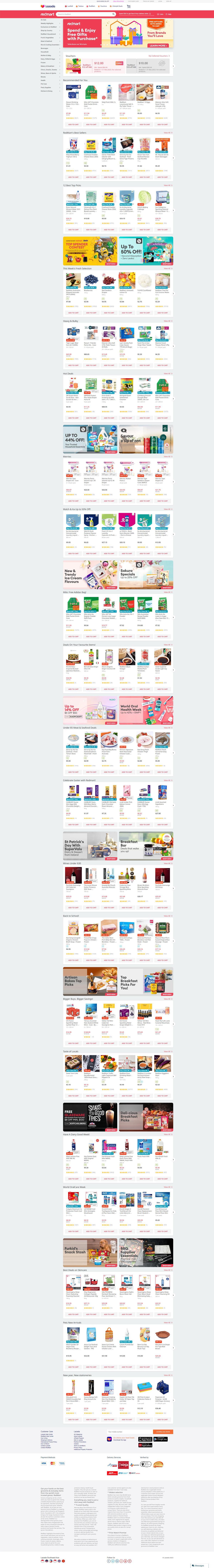 eCommerce website: RedMart