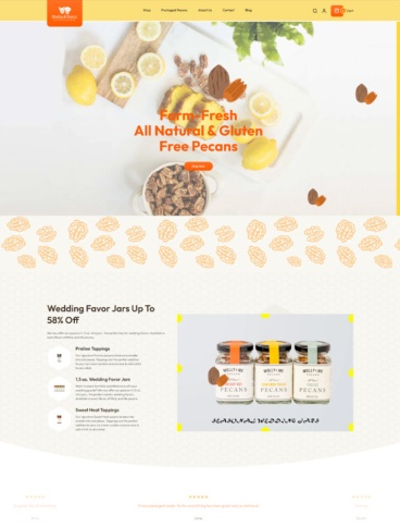 eCommerce website: Molly and Me Pecans