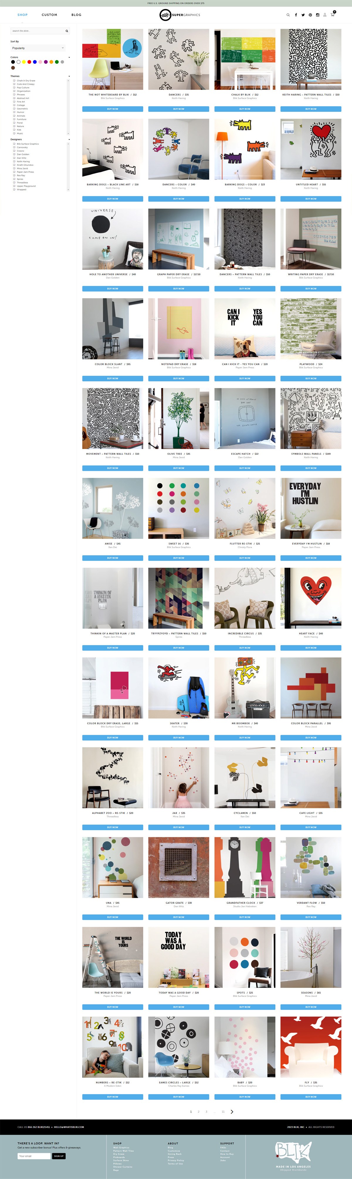 eCommerce website: Blik