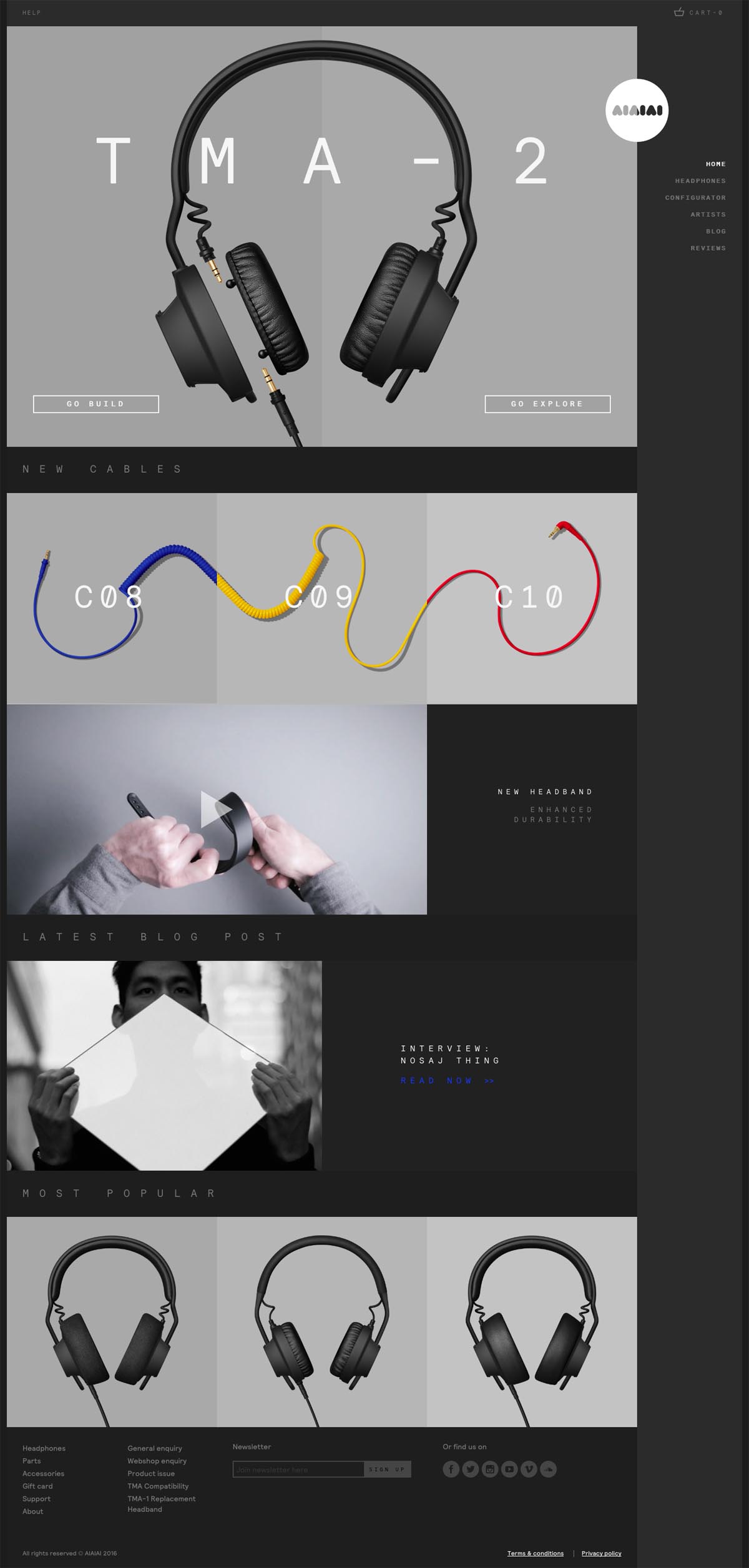 eCommerce website: AIAIAI