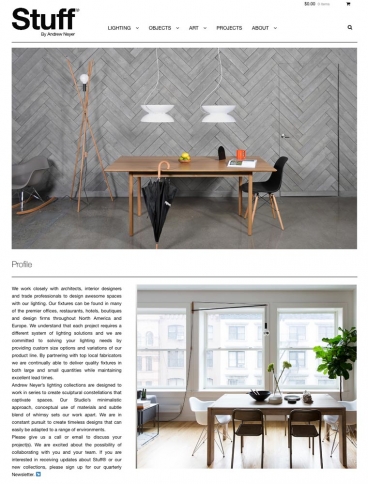 eCommerce website: Andrew Neyer