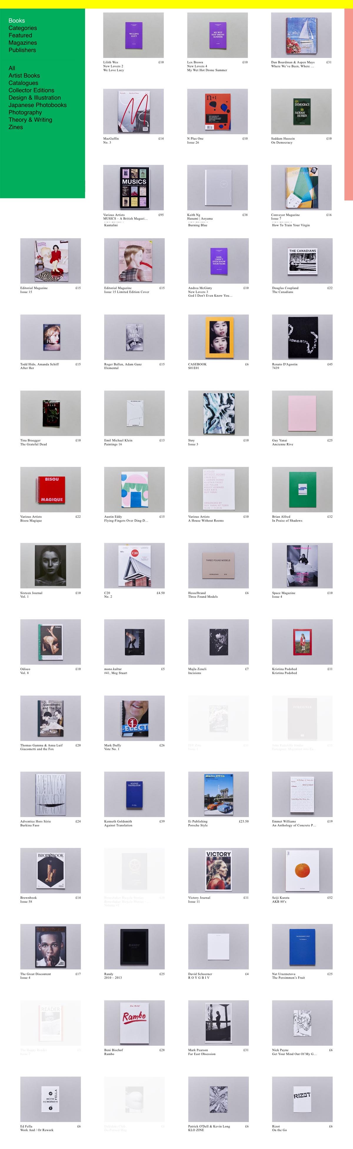 eCommerce website: Antenne Books