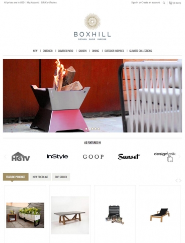 eCommerce website: Boxhill