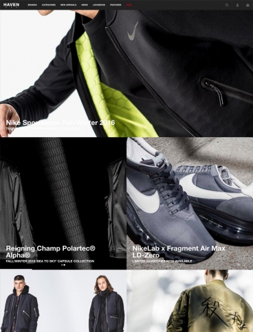 eCommerce website: HAVEN