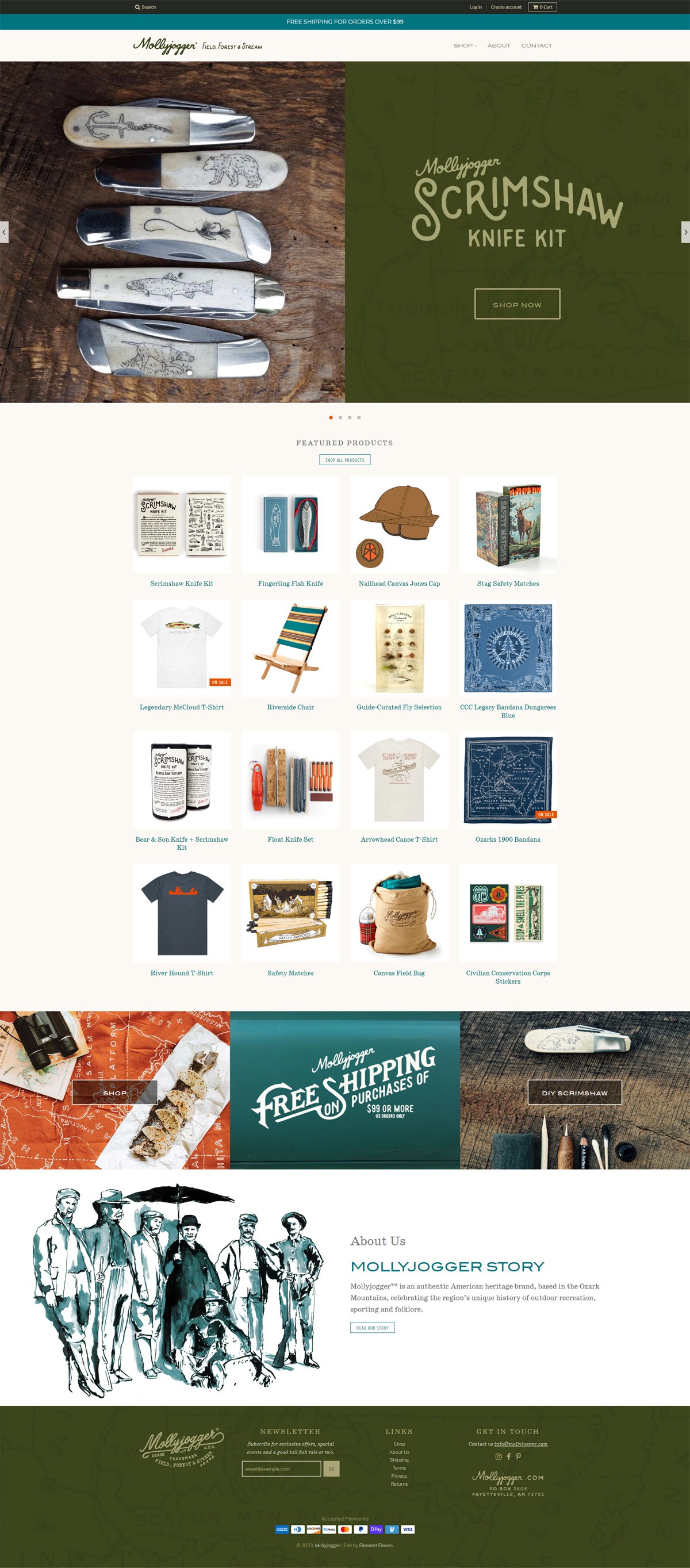 eCommerce website: Mollyjogger