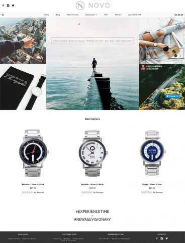 eCommerce website: NOVO Watch