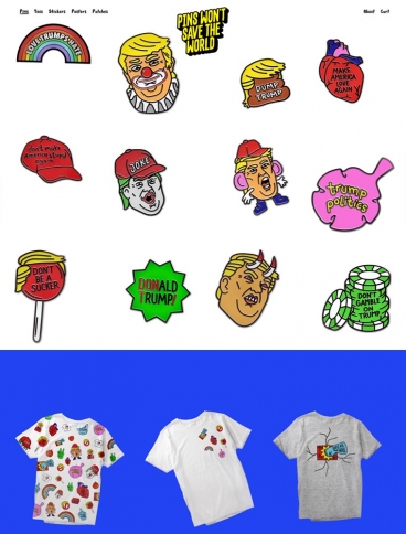 eCommerce website: Pins Won’t Save the World