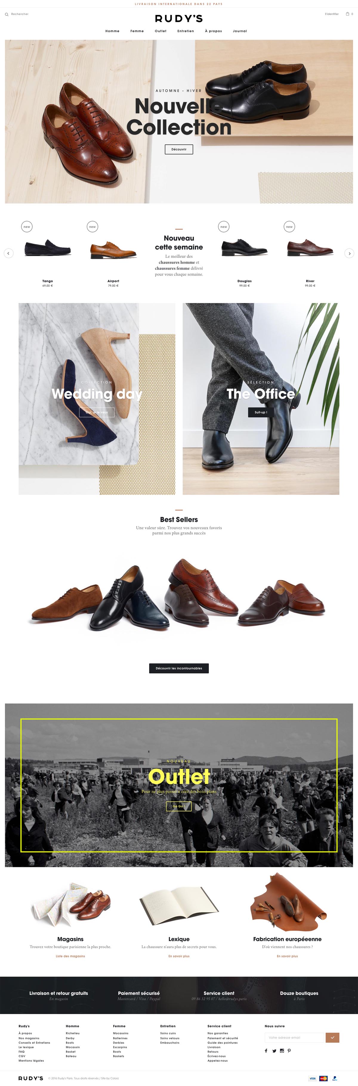 eCommerce website: Rudy’s Paris