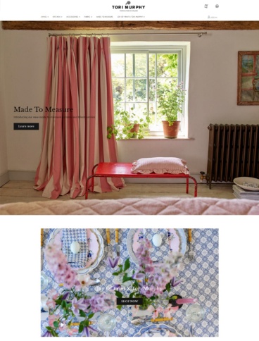 eCommerce website: Tori Murphy
