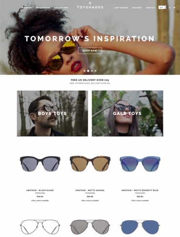 eCommerce website: ToyShades