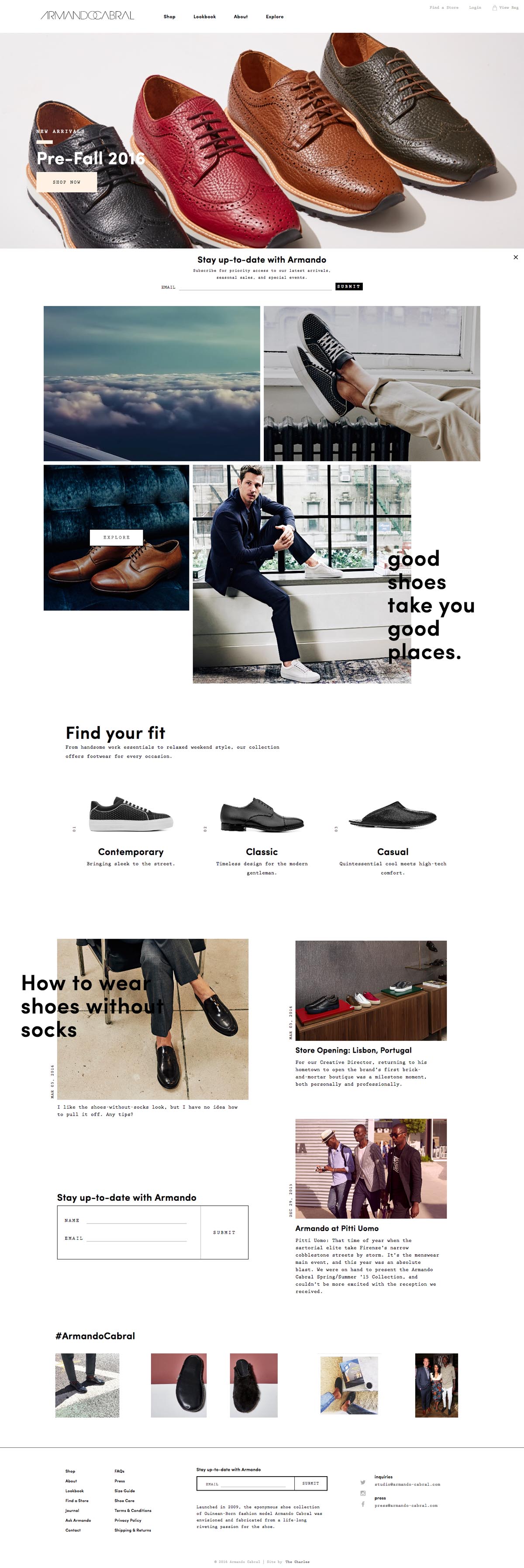 eCommerce website: Armando Cabral