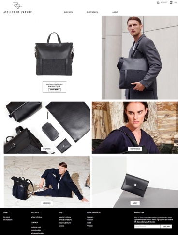 eCommerce website: Atelier de l’Armée