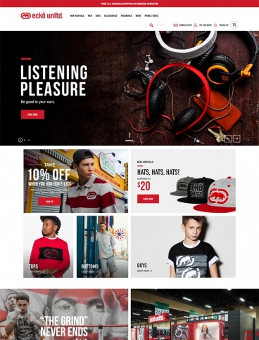 eCommerce website: Ecko Unltd.