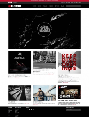 eCommerce website: Element