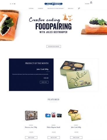eCommerce website: Jules Destrooper