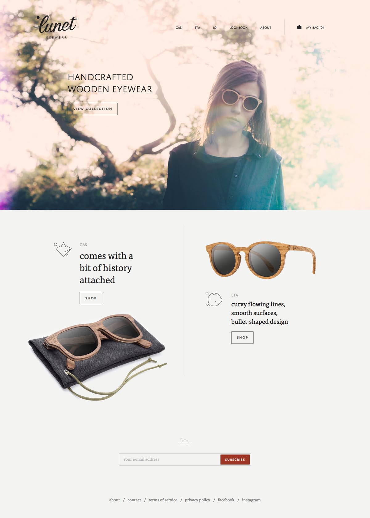 eCommerce website: Lunet