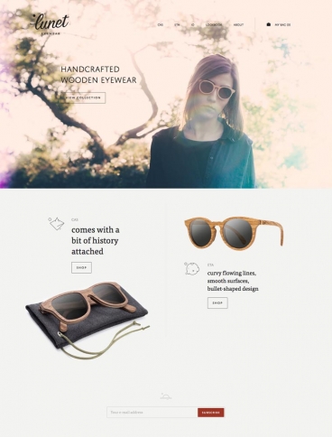 eCommerce website: Lunet