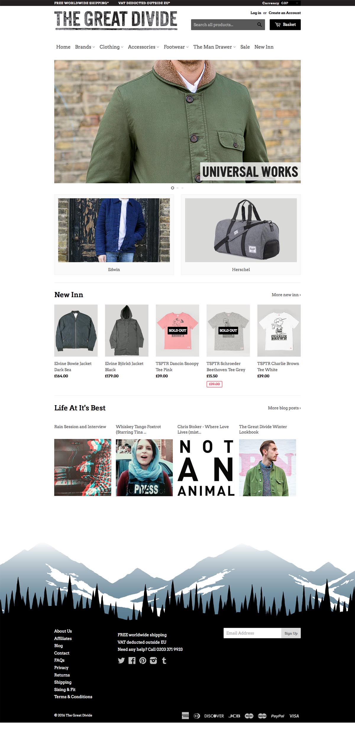 eCommerce website: The Great Divide