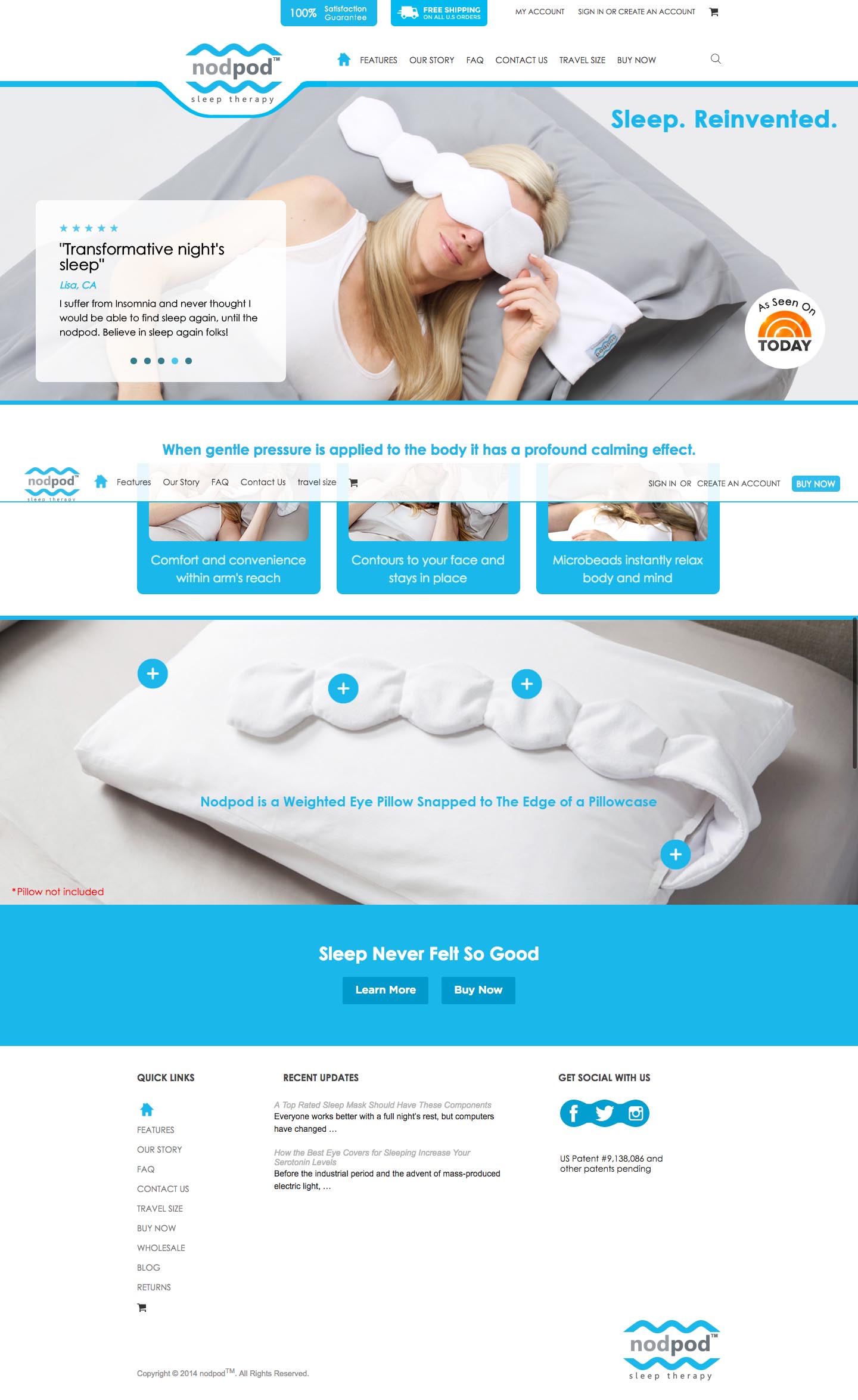 eCommerce website: nodpod