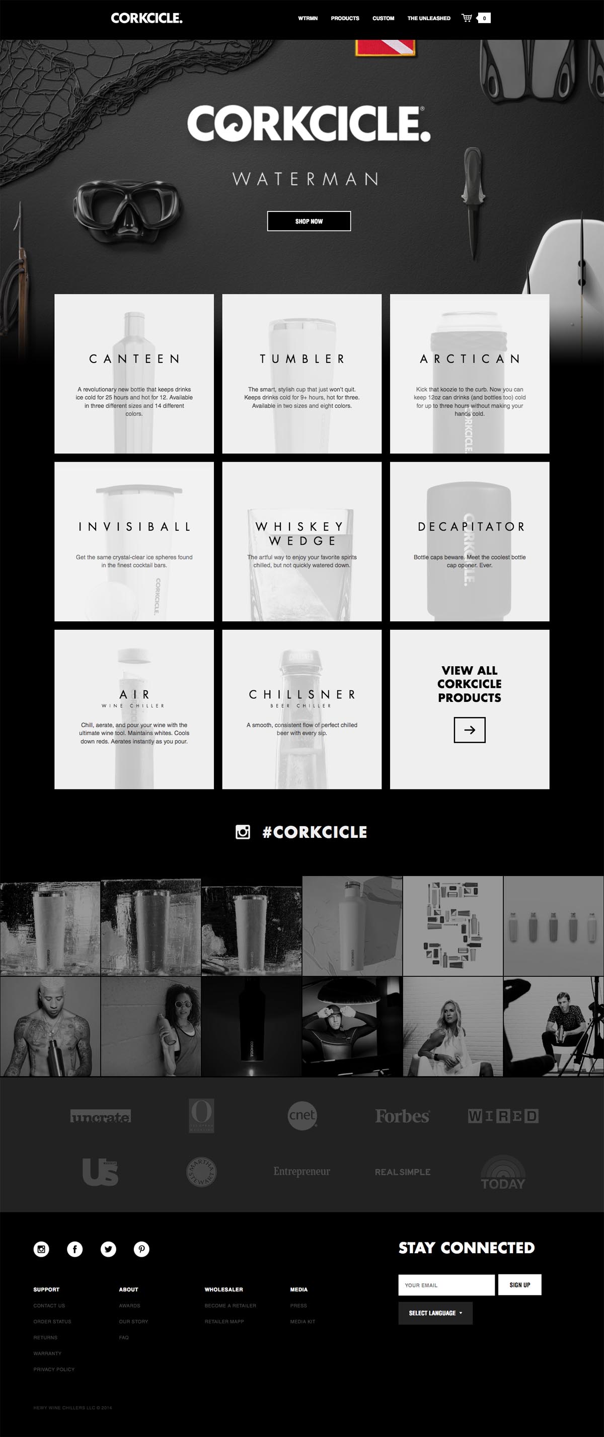 eCommerce website: Corkcicle