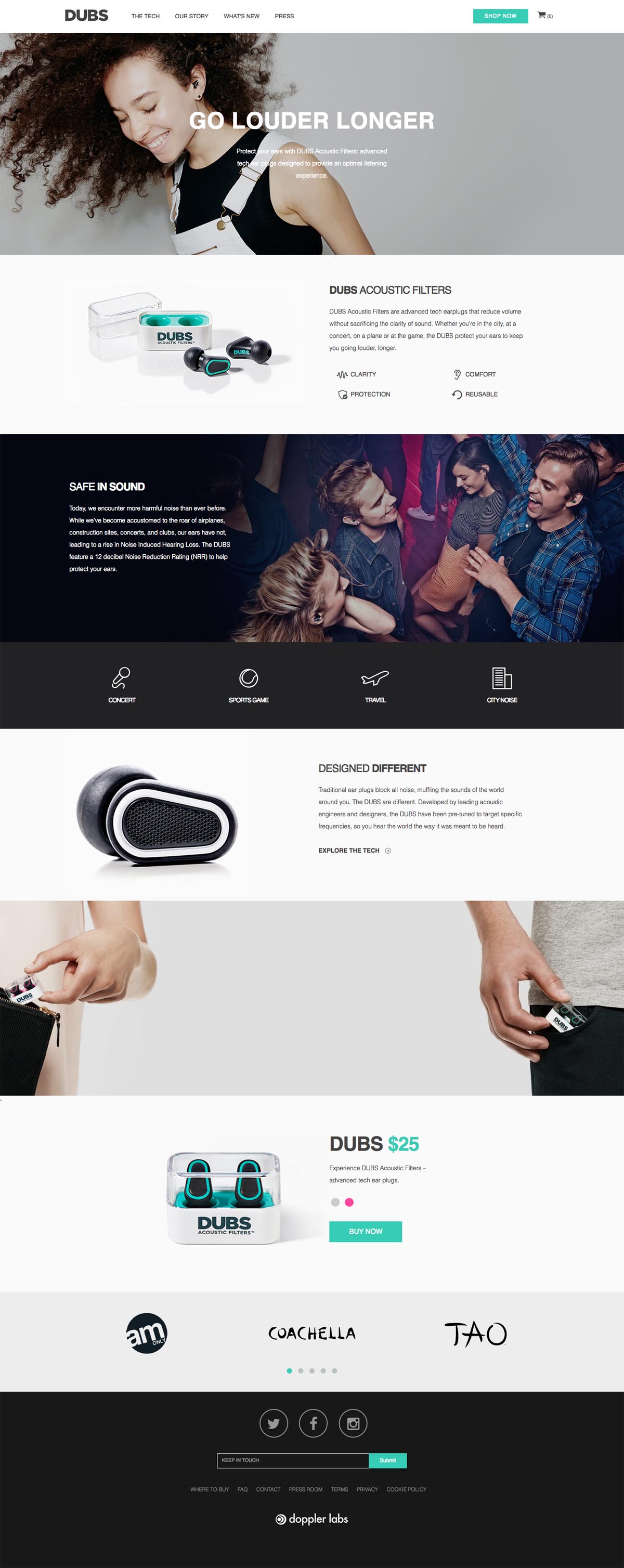 eCommerce website: DUBS