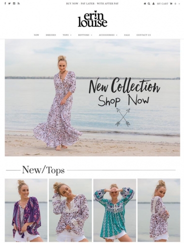 eCommerce website: Erin Louise