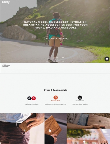 eCommerce website: Glitty