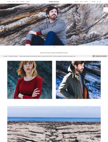 eCommerce website: Loreak Mendian