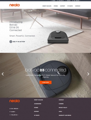 eCommerce website: Neato