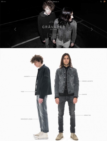 eCommerce website: Nudie Jeans Co