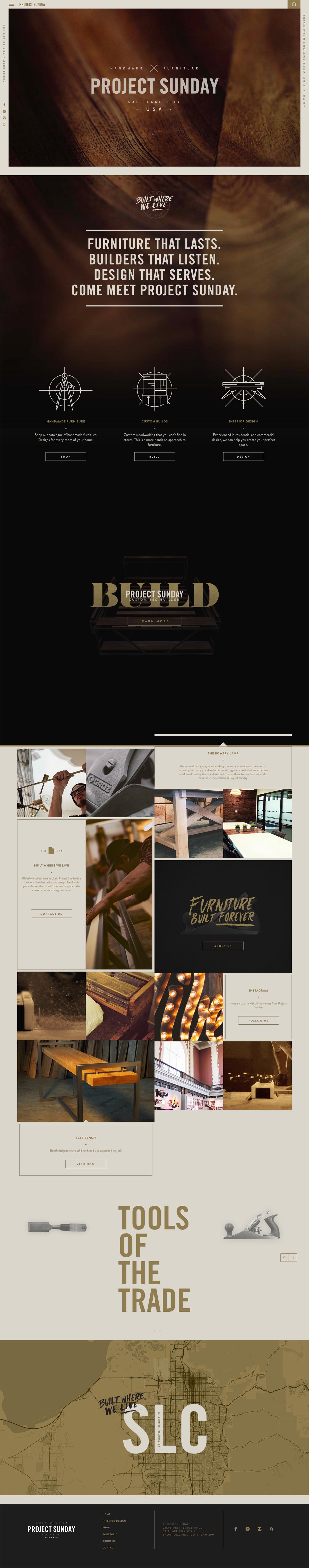 eCommerce website: Project Sunday