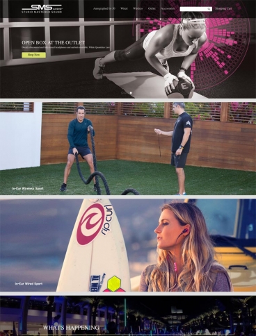 eCommerce website: SMS Audio