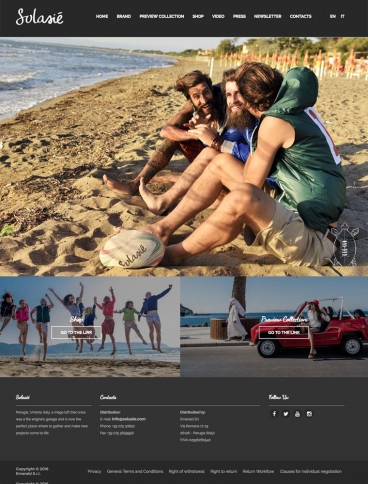 eCommerce website: Solasié