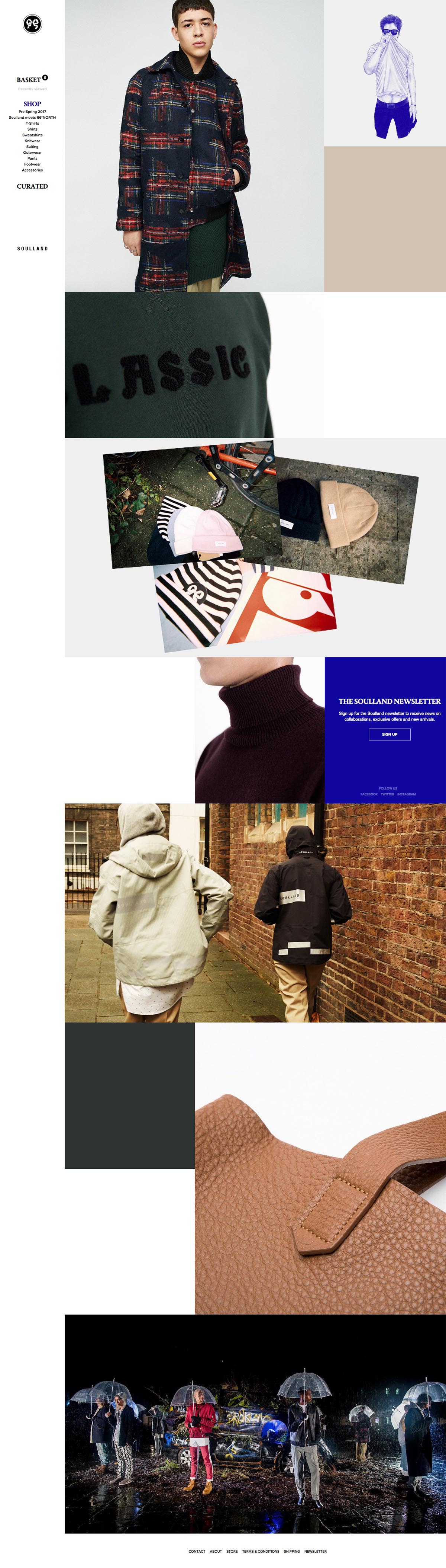 eCommerce website: Soulland