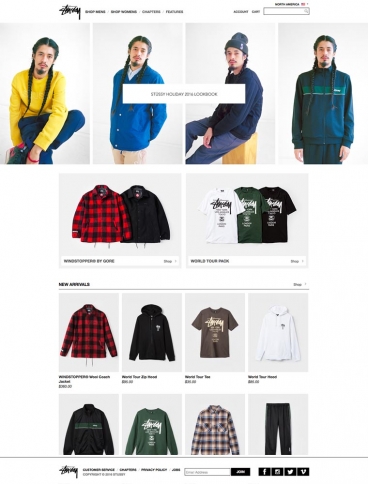 eCommerce website: Stussy