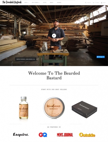 eCommerce website: The Bearded Bastard