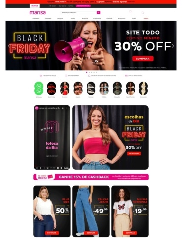 eCommerce website: Vou de Marisa