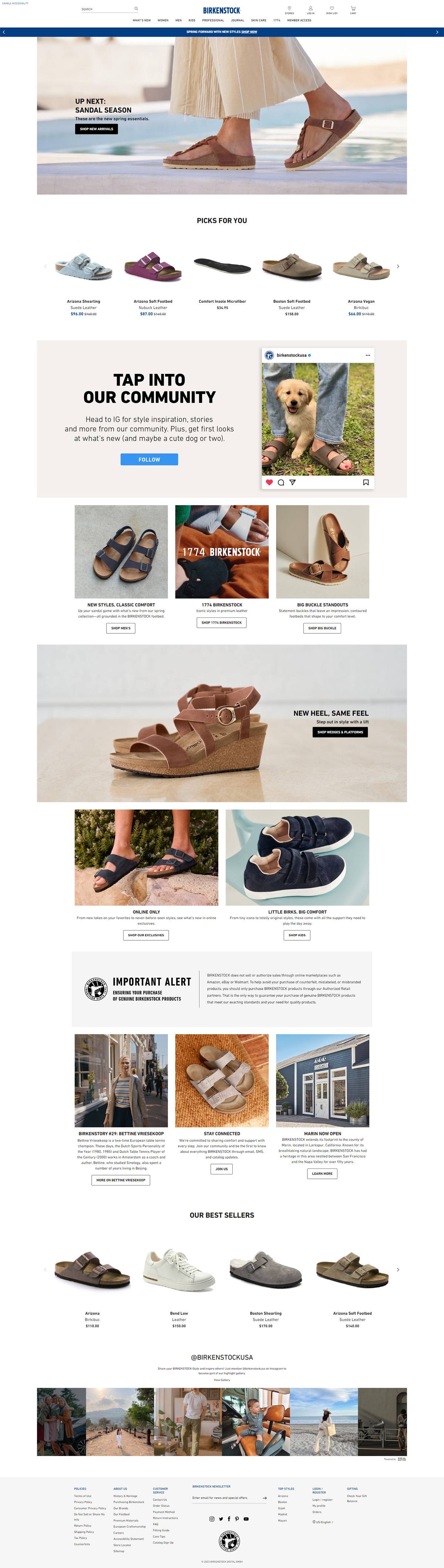 eCommerce website: Brickenstock