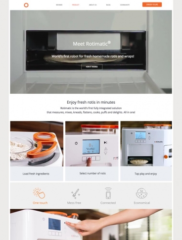 eCommerce website: Rotimatic