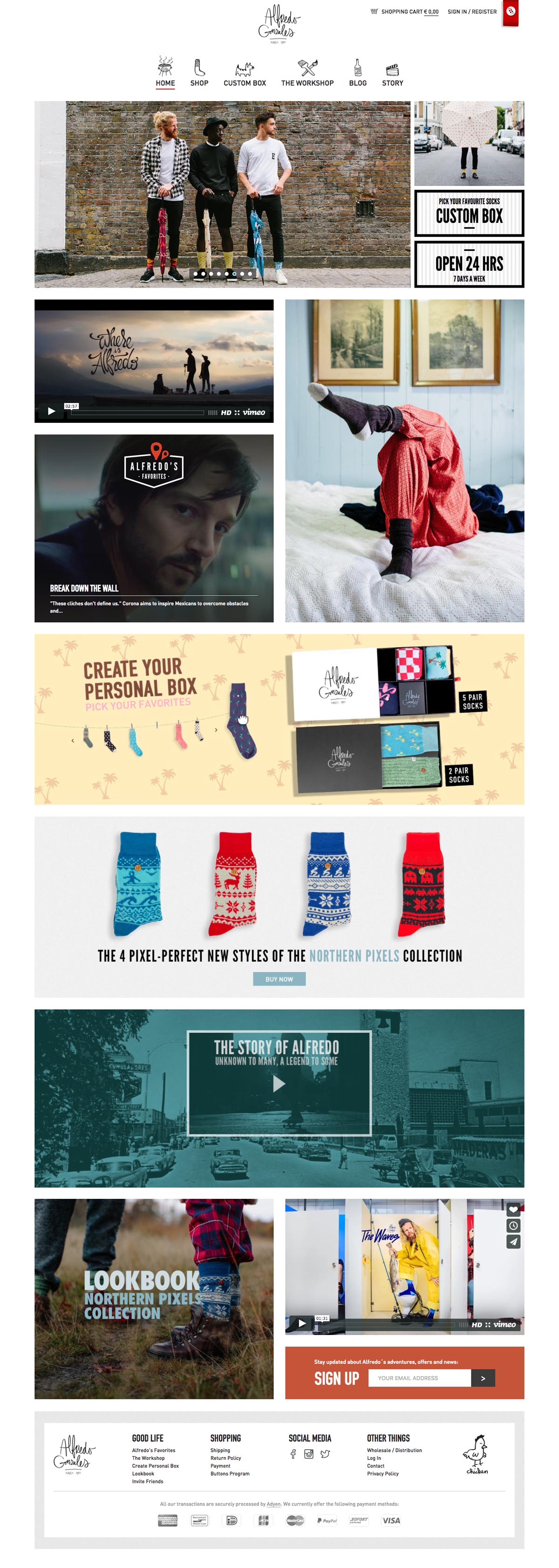 eCommerce website: Alfredo Gonzales